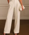 Kadın Yüksek Bel Bol Paça Pantolon