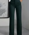 Kadın Yüksek Bel Cepli Ithal Krep Pantolon
