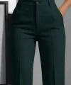 Kadın Yüksek Bel Cepli Ithal Krep Pantolon