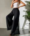 Kadın Yüksek Bel Geniş Paçalı şifon Pantolon