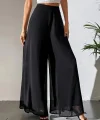Kadın Yüksek Bel Geniş Paçalı şifon Pantolon