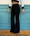 Kadın Yüksek Bel Ispanyol Paça Dalgıç Pantolon