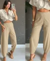 Kadın Yüksek Bel Krep Pantolon