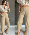 Kadın Yüksek Bel Krep Pantolon