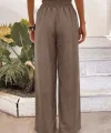 Kadın Yüksek Bel Lastikli Ithal Krep Pantolon