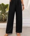 Kadın Yüksek Bel Lastikli Ithal Krep Pantolon