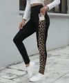 Kadın Yüksek Bel Leopar Desen Ve Cep Detaylı Dalgıç Tayt