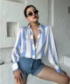 Kalın Çizgi Tasarımlı Gömlek