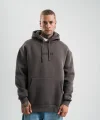 Kapşonlu Double Oversize Dijital Patchli SweatShirt - Füme