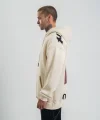 Kapşonlu Double Oversize Dijital Patchli SweatShirt - Krem