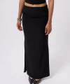 Katlama Bel Detay Maxi Etek