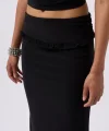 Katlama Bel Detay Maxi Etek