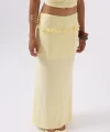 Katlama Bel Detay Maxi Etek