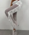 Katlı Transparan Pantolon