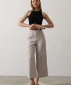 Kemer Pens Detaylı Pantolon - Gri