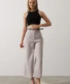 Kemer Pens Detaylı Pantolon - Gri