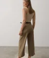Kemer Pens Detaylı Pantolon - Haki