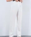 Kemeri Cırtlı Pantolon  Ekru