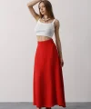 Keten Etek - Kırmızı