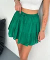 Keten Şortlu Etek - Yeşil