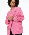 Kırlangıç Yaka Cepli Ceket  Pembe