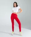Kırmızı Fitilli Push Up Toparlayıcı Spor Tayt