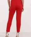 Kırmızı Yüksek Bel Kumaş Pantolon 6650