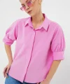 Kısa Kol Gömlek 20312 - Pembe