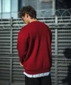 Kışlık Bisiklet Yaka Üç İplik Basic SweatShirt - Bordo