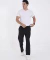 Kışlık Dabıl Kumaş Basic Eşofman Pantolon - Siyah