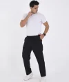 Kışlık Dabıl Kumaş Basic Eşofman Pantolon - Siyah
