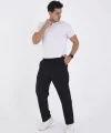 Kışlık Dabıl Kumaş Basic Eşofman Pantolon - Siyah