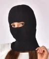 Kışlık Kar Maske Dokuma Triko Bere - Siyah
