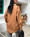 Klasik Oversize Poplin Gömlek 3421