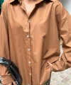 Klasik Oversize Poplin Gömlek 3421
