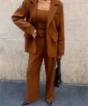 KO 4 DÜĞE   BÜTİYERİ 3 CEKET PANTOON TAKI  Kahverengi
