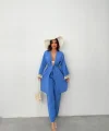 KOLUCU PÜSKÜL KİMONO TAKIM - Mavi