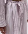 Kuşak Detay Çizgili Pantolon
