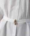 Kuşak Detaylı Tunik Gömlek - Beyaz