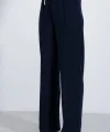 Lacivert Bol Paça Çımalı Pantolon 6662