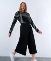 Lastikti Kapri Pantolon  Siyah