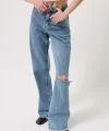 Lazer Kesim Wide Leg Jean