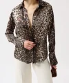 Leopar Desen Gömlek