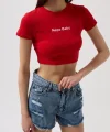 Nepo Baskılı Crop T-Shirt