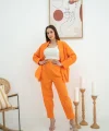 Oranj Ceket Ve Pantolon Takım