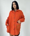 Oranj Cepli Kapitone Gömlek