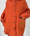 Oranj Cepli Kapitone Gömlek