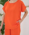 Oranj Thirt Ve Pantolon Takım