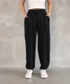 Osy odal Yumuşak Dokulu Kumaş Şalvar Pantalon  iyah