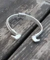 Otantik Metal Boynuz Figürlü Erkek Bileklik
